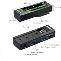 Maiwo K10635N USB-C Dual Bay NVMe/SATA Docking Station 10Gbps Maiwo K10635N USB-C Dual Bay NVMe/SATA Docking Station 10Gbps